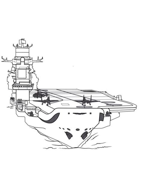 Free Printable Aircraft Carrier Coloring Pages For Kids Gbcoloring