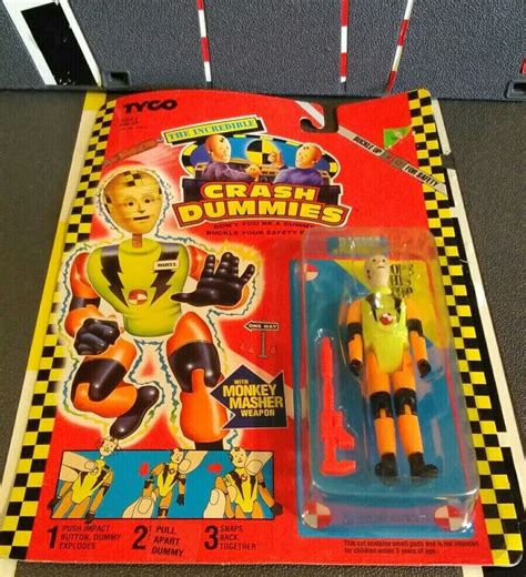Vintage Tyco Incredible Crash Dummies Daryl In Pro Tek Suit Moc