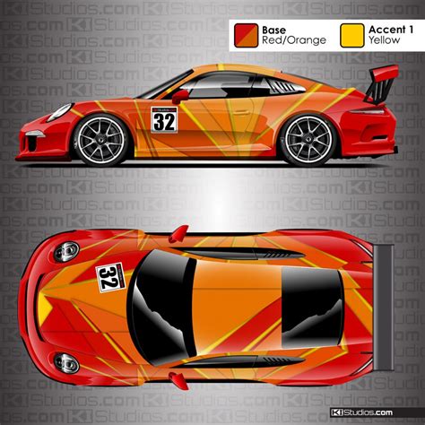 Racing Livery Performance Car Wrap Elixir Ki Studios