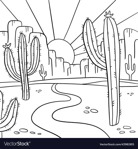 Desert Coloring Pages Printable Home Design Ideas