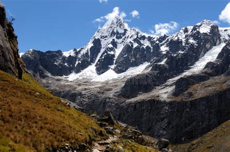 South America Peru Cordillera Blanca Mountains Stock Image Image Of