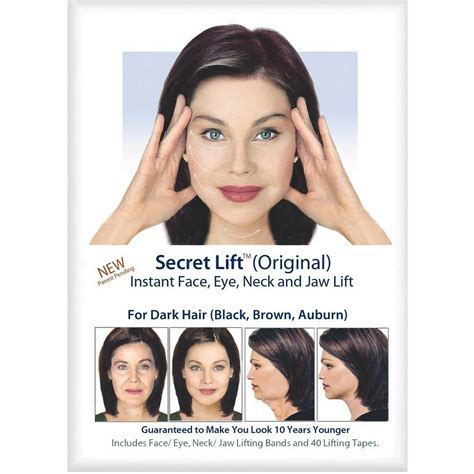 Anti Wrinkles Anti Wrinkle Instant Face Neck And Eye Lift Dark Hair Facelift Tapes And Bands