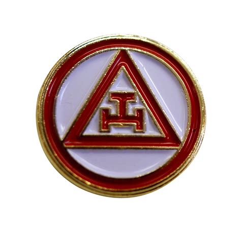 royal arch triple tau style lapel pin masonic etsy