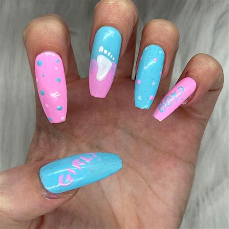 Unique And Creative Gender Reveal Nail Ideas To Make Your Moment Extra