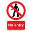 No Entry Safety Sign  Print 2 Media Ltd
