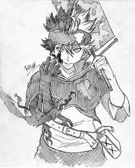 Asta Demon Form Sketch Found Online Black Clover Amino