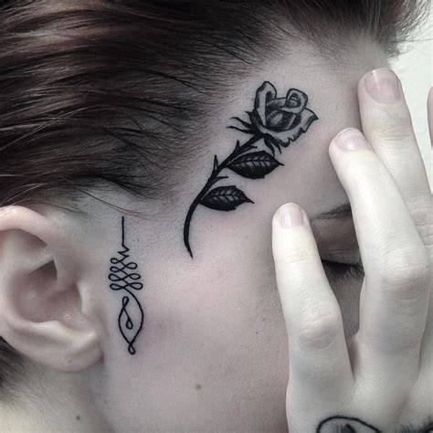 Face Tattoos Rose