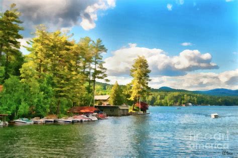 Beautiful Lake George New York Painting By Anne Kitzman