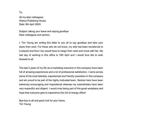 8 Sample Farewell Letter Ideas Farewell Letter To Col