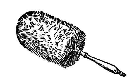 Feather Duster Clipart Black And White Clip Art Library