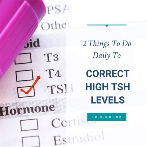 Things To Do Daily To Correct High Tsh Levels Dr Michael Ruscio Dc