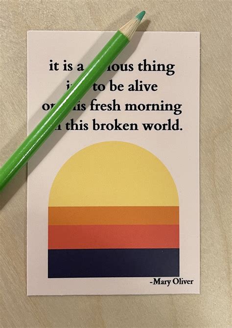 mary oliver poem sticker it is a serious thing to be alive etsy