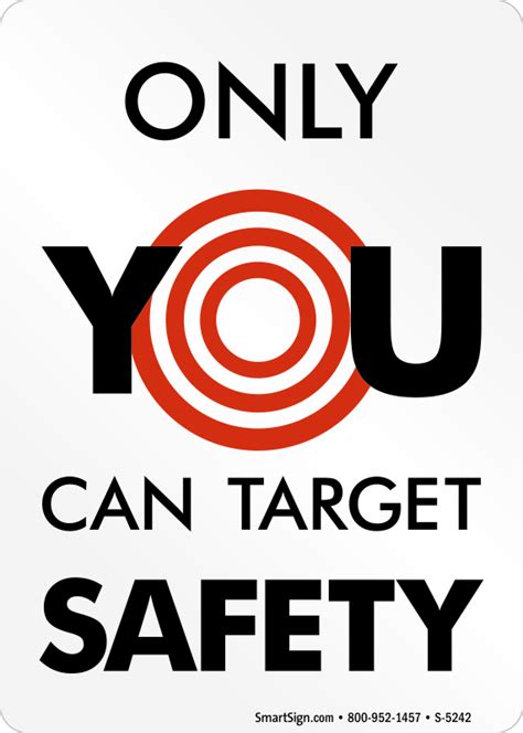 Only You Can Target Safety Sign Sku S 5242