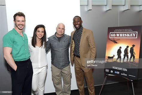 Actors Sam Keeley Cristina Rodlo And Jeremy Tardy Pose With A Guest