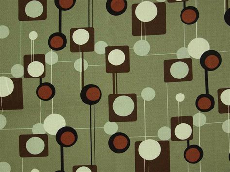 Atomic Barkcloth Midcentury Fabric Mid Century Modern Fabric