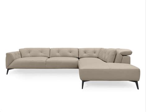 Gemma Leather Sectional Sofa Modern And Luxurious Comfort Prestige