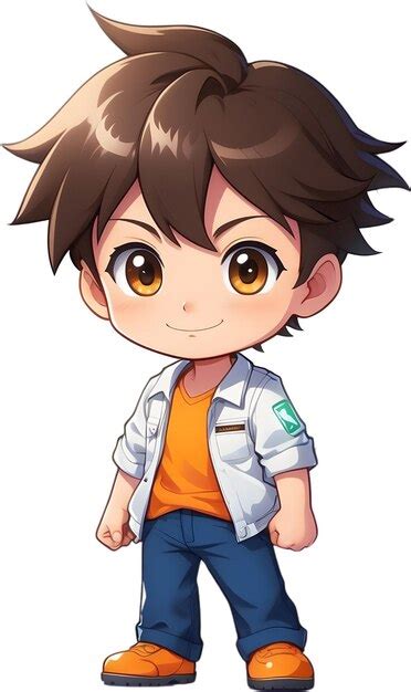 Premium Ai Image Adorable Cartoon Boy Sweet Kid Character Cute Child