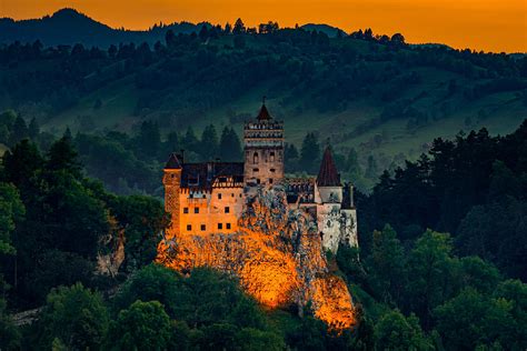 The Beautiful Bran Castle Known As Draculas Castle In Transylvania
