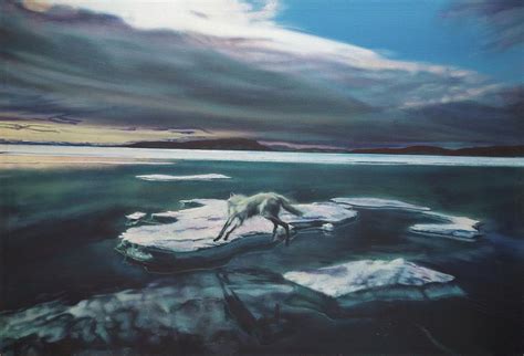 Arctic Wolf Painting By Sean Connolly Fine Art America