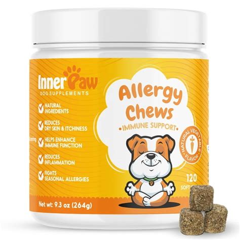 Inner Paw Allergy Chews For Dogs Immune Support To Fight Allergies