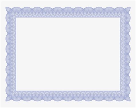 Blue Formal Certificate Border Black And White Certificate Border