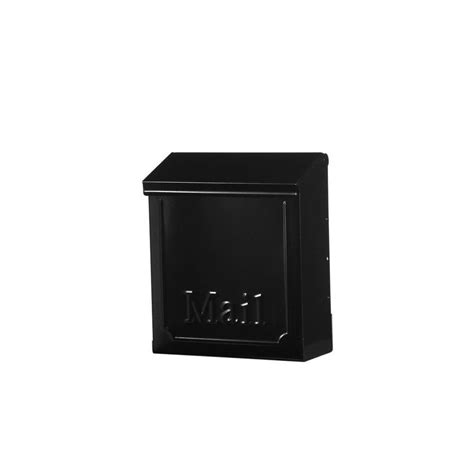 Angled black mailbox receives letters with modern edge. Gibraltar Mailboxes Townhouse Steel Vertical Wall-Mount ...