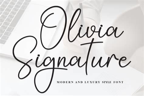 Olivia Signature Font By Andikastudio · Creative Fabrica