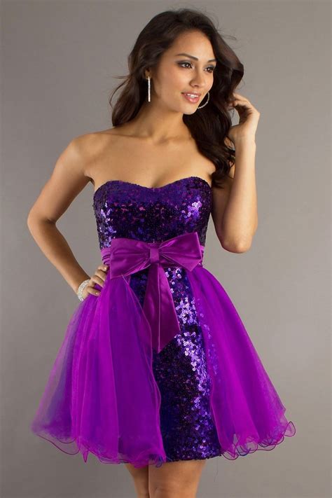 Cute Purple Homecoming Dress Prom Dresses Short Dresses For Teens