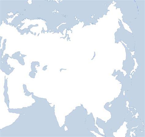 Blank Map Of Asia Clean By Kuusinen On Deviantart