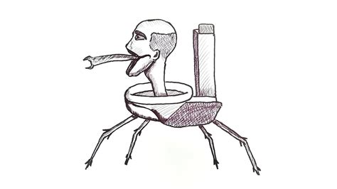 How To Draw A Skibidi Toilet Parasite YouTube