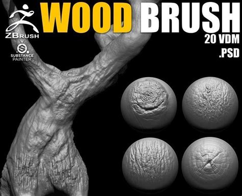 3D model Wood and Tree Brushes for ZBrush | CGTrader