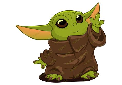 Bebé Yoda SVG paquete imprimible niño mandalorian bebé SVG Etsy