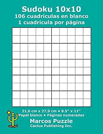 Sudoku X Cuadr Culas En Blanco Cuadr Cula Por P Gina