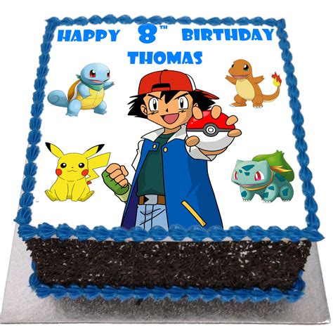 Pokemon Birthday Cake Flecks Cakes