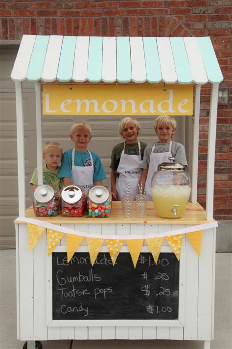 Lemonade Stand Creamy Style Diy Lemonade Stand Diy Lemonade Kids