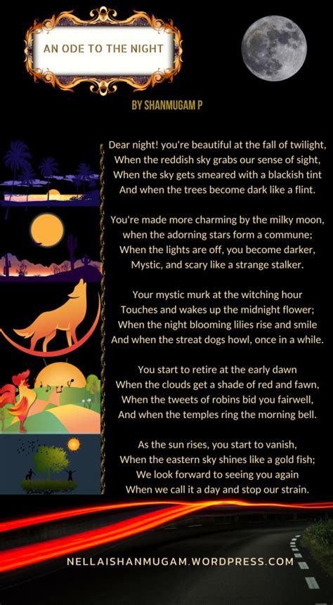 An Ode To The Night ? An English Poem ? Shanmugam's Blog