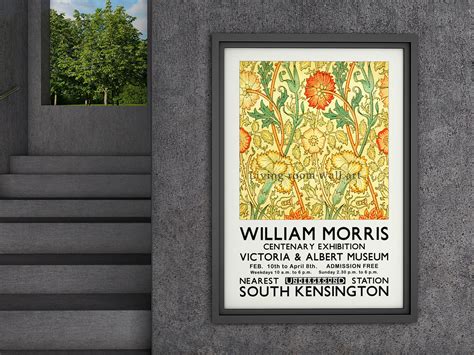 William Morris Exhibition Poster Digital Download Victoria And Albert