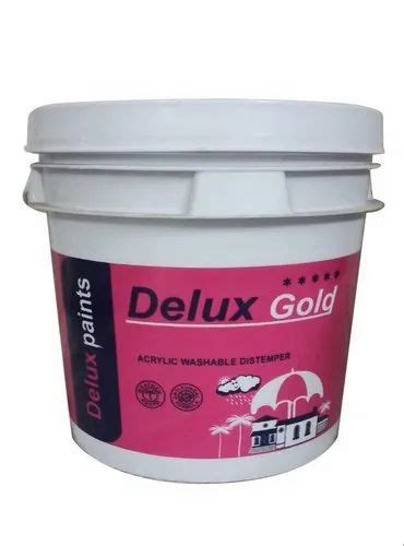 Delux Gold Acrylic Washable Distemper Paint 20 Kg At Rs 600bucket In