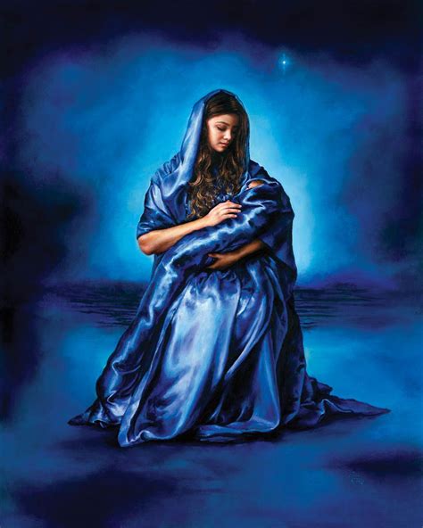 Mother S Love Akiane Kramarik The Artist S Words I Painted Mary In A Silky Blue Robe