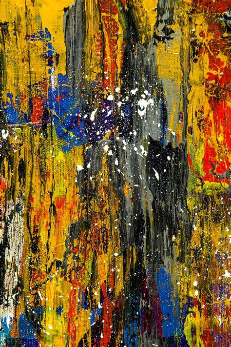 Hd Wallpaper Orange And Yellow Abstract Painting Art Artistic