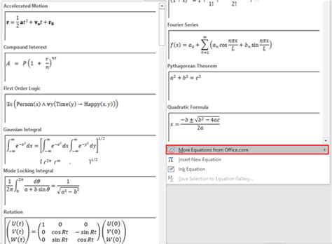 How To Insert Or Write Math Equation In Microsoft Word My Microsoft
