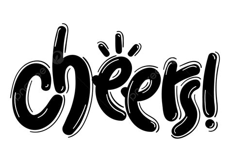 Cheers Word Vector Cheers Word Text Png And Vector With Transparent