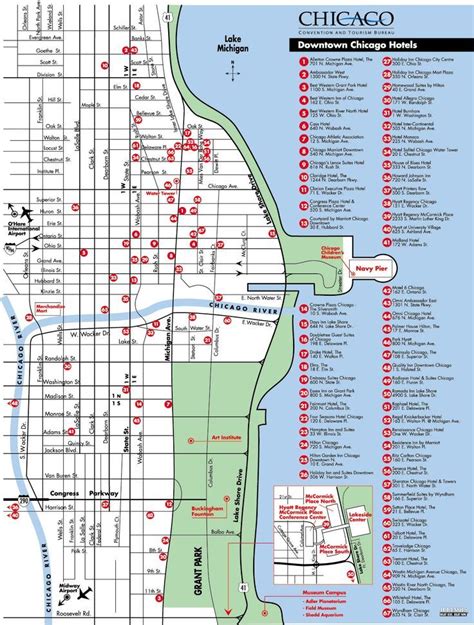 Map Of Downtown Chicago Hotels Map Of Naples Florida