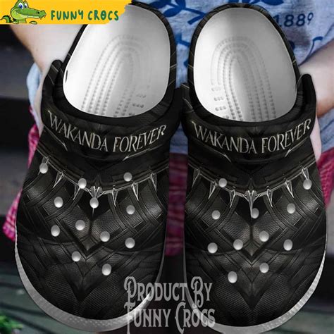 Wakanda Forever Black Panther Crocs Slippers Discover Comfort And
