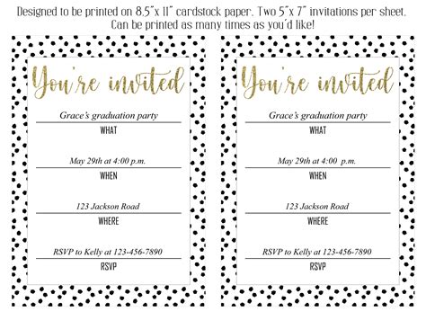 Printable And Editable Youre Invited Invitation Fill Etsy