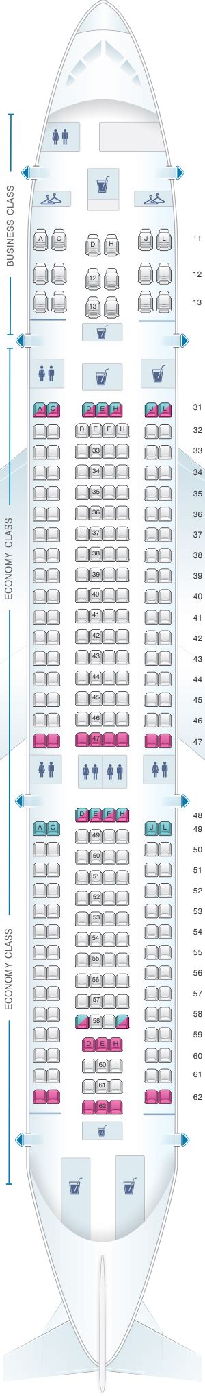 China Airlines A330 Seat Map