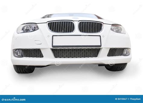White Bmw Car Front View Royalty Free Stock Photography Image 8410667