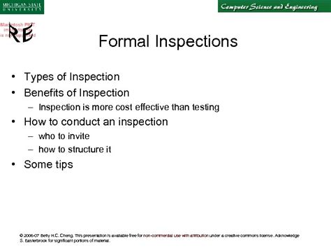 Formal Inspections Types Of Inspection Benefits