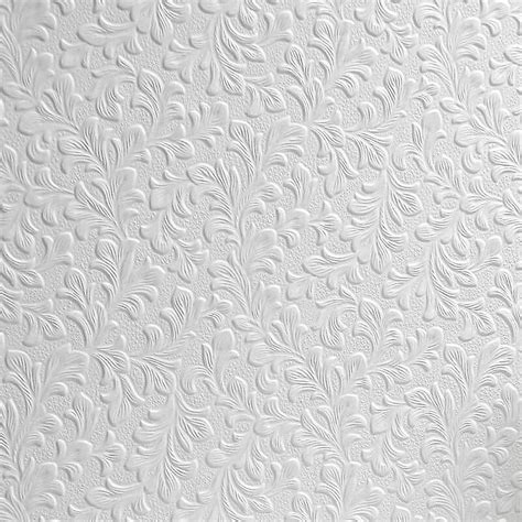 Anaglypta White Paintable Floral Wallpaper Vinyl Wall Ceilings Washable