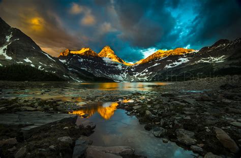 Mtassiniboine Sunrise Canadian Rockies Beth Buglione Flickr